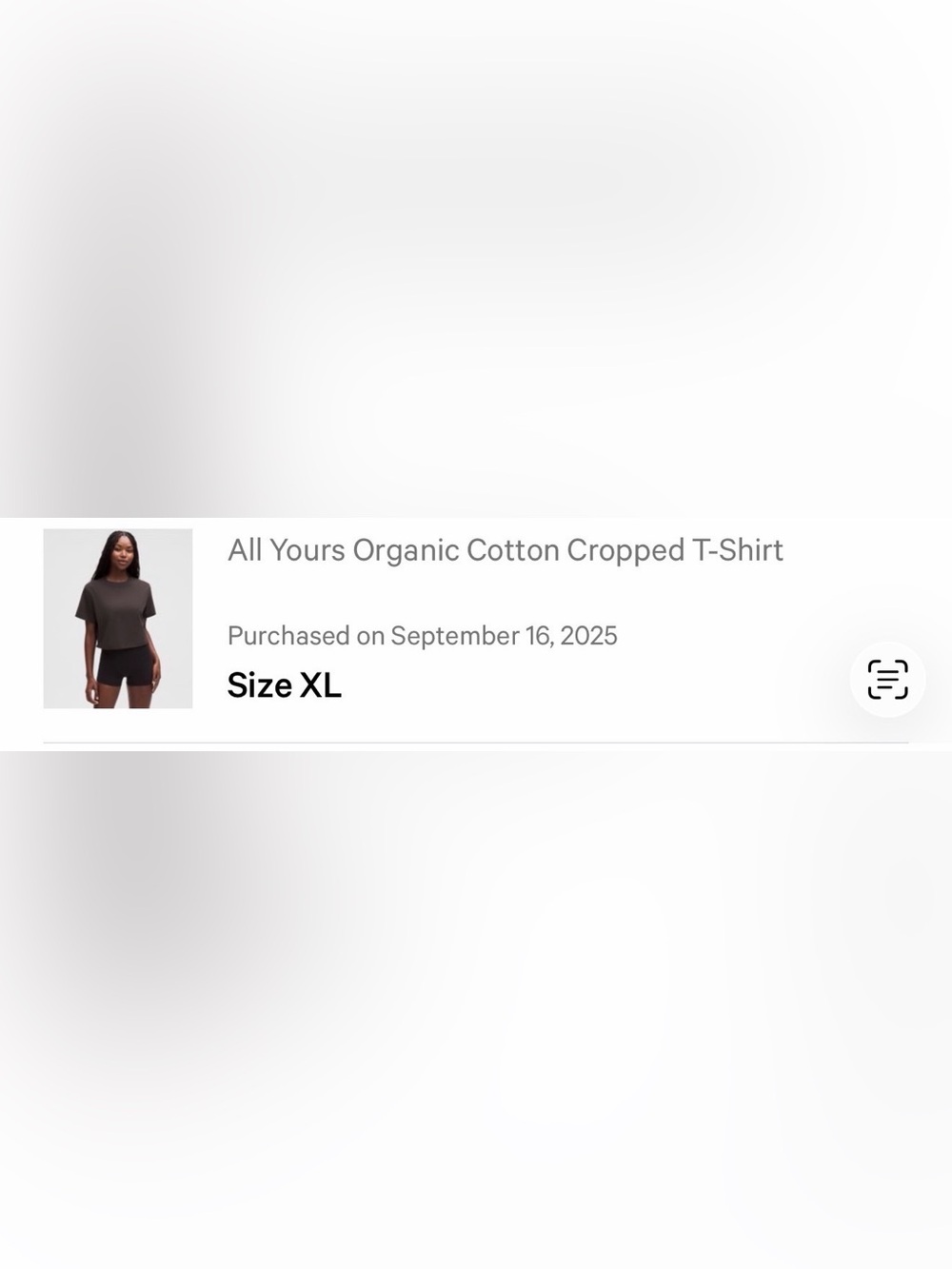 Lululemon All Yours Organic Cotton Cropped T-Shirt Sequoia - Picture 7 of 9